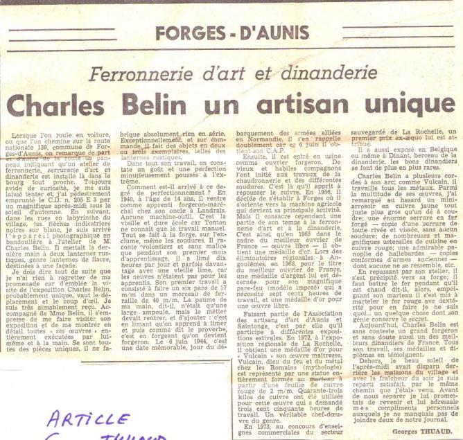 0 0 Charles Belin - Forges