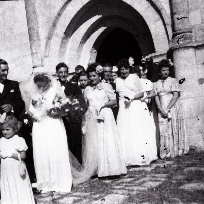 1945 09 01 mariage moinet raymonde sylvain forges